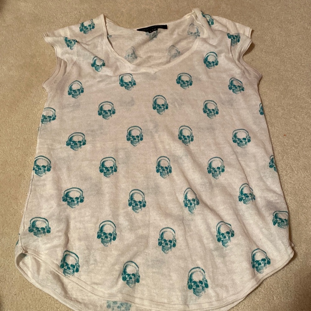 Skull cashmere t shirt